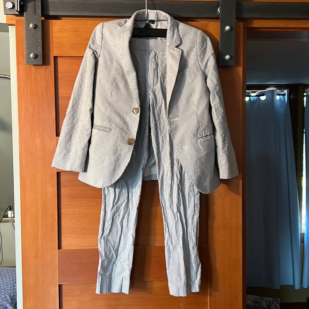 Crewcuts Ludlow seersucker suit 8